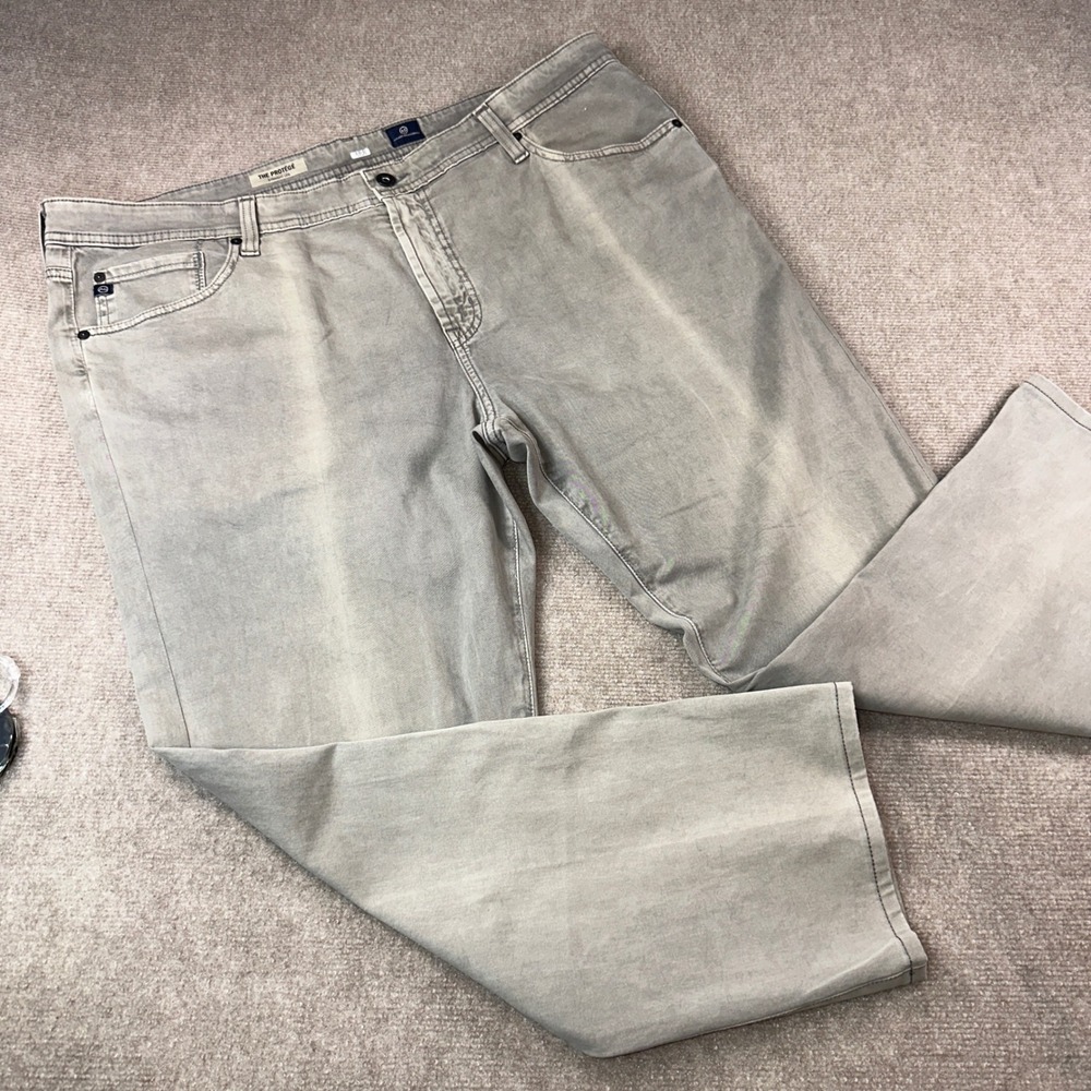 AG Adriano Goldschmied The Protege Straight Leg Grey Pants Mens 40R Stretch